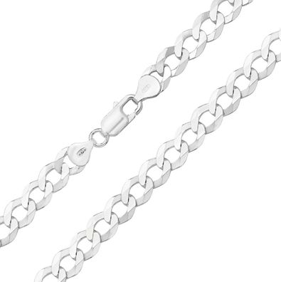 925 Sterling Silber 9mm Damen - Panzer Kette - 45.7, 50.8, 55.9, 61, 66, 76.2cm