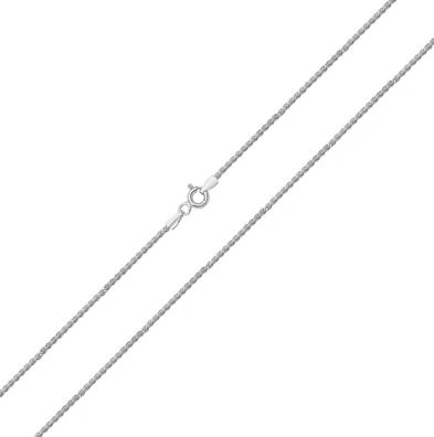 925 Sterling Silber 1.4mm Damen - Haferkorn Kette - 40.6, 45.7, 50.8, 55.9, 61cm