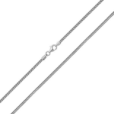 925 Sterling Silber 2mm Damen - Kette - 40.6, 45.7, 50.8, 55.9, 61cm