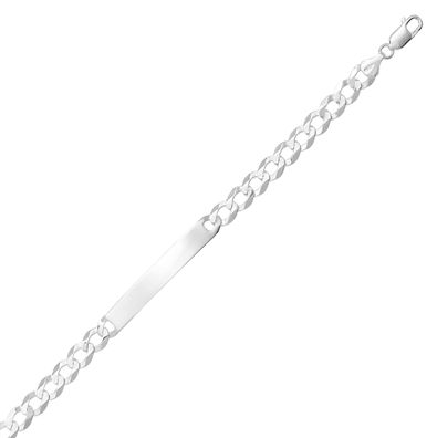 Klassisches 925 Sterling Silber Herren - Identifikationsarmband - 21.6cm, 11 Gramm