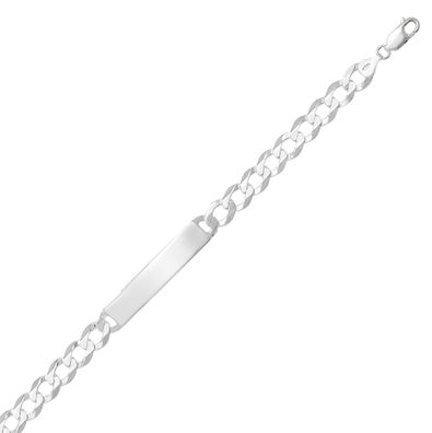 Klassisches 925 Sterling Silber Herren - Identifikationsarmband - 21.6cm, 15 Gramm