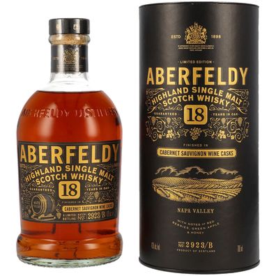 Aberfeldy 18 Jahre Napa Valley Red Wine Cask | Highlands | 43,0 % Vol