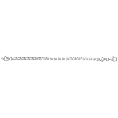 Edles 925 Sterling Silber Damen - Link Armband - 0.1cm, 13 Gramm