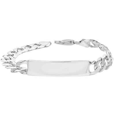 Klassisches 925 Sterling Silber Herren - Identifikationsarmband - 21.6cm, 29 Gramm