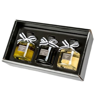 Cascina San Giovanni Balsamico 3er-Set Laura Black & White (9173BW) | Geschenkbox