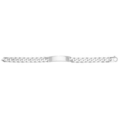 Klassisches 925 Sterling Silber Herren - Identifikationsarmband - 22.2cm, 43 Gramm