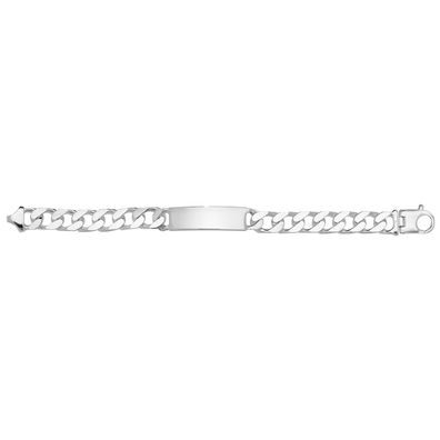 Modisches 925 Sterling Silber Herren - Identifikationsarmband - 22.2cm, 57 Gramm