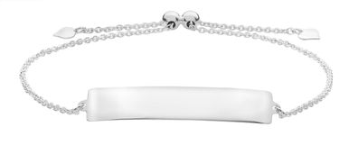 Exklusives 925 Sterling Silber Damen - Identifikationsarmband - 0.1cm