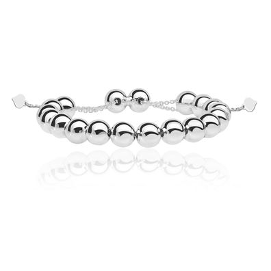 Wunderschönes 925 Sterling Silber Damen - Strangarmbander - 0.1cm, 15 Gramm