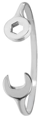 Funkiger 925 Sterling Silber Mädchen - Armreif - 4.5cm, 7 Gramm