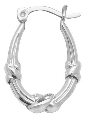 Wunderschöne 925 Sterling Silber Damen - Paar Creolen
