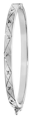 Wunderschöner 925 Sterling Silber Jungen - Klappbar Armreif - 5.4cm, 5 Gramm