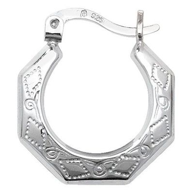Edle 925 Sterling Silber Damen - Paar Creolen