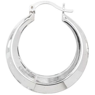 Elegante 925 Sterling Silber Damen - Paar Creolen