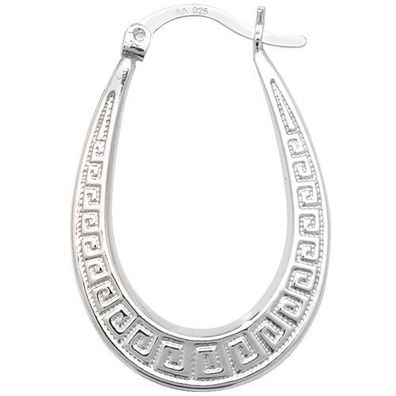 Moderne 925 Sterling Silber Damen - Paar Creolen