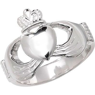 Wunderschöner 925 Sterling Silber Herren - Claddagh Ring