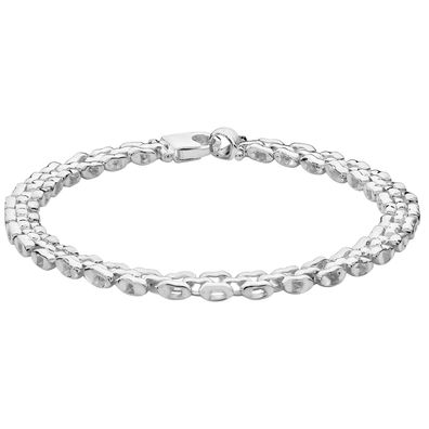 Modernes 925 Sterling Silber Damen - Armband - 0.1cm, 10 Gramm