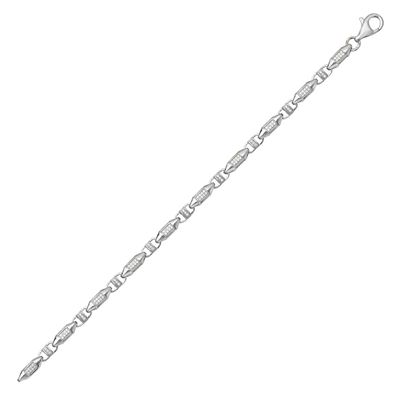 925 Sterling Silber 5mm Herren - Kette mit Zirkonia - 71.1, 76.2, 81.3cm