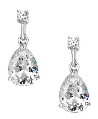 Wunderschöne 925 Sterling Silber Damen - Paar Ohrringe mit Zirkonia