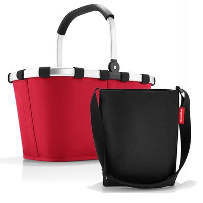 reisenthel Set aus Carrybag und Shoulderbag BKHY, red + black, Unisex