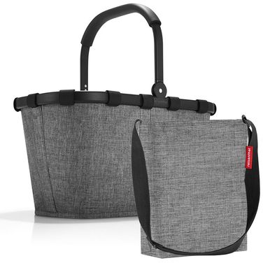 reisenthel Set aus Carrybag und Shoulderbag BKHY, twist silver, Unisex