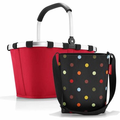 reisenthel Set aus Carrybag und Shoulderbag BKHY, red + dots, Unisex