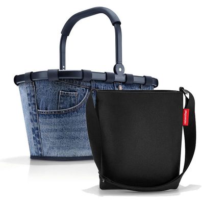 reisenthel Set aus Carrybag und Shoulderbag BKHY, frame jeans classic blue