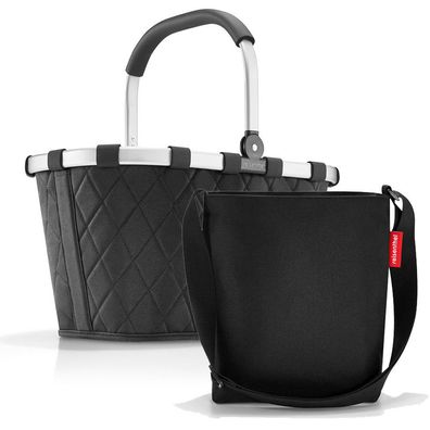 reisenthel Set aus Carrybag und Shoulderbag BKHY, rhombus black + black, Unisex