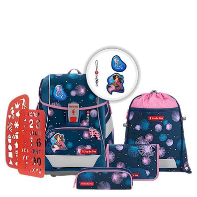 Step by Step 2IN1 PLUS Schulranzen Set 6tlg Mermaid Delia, Mermaid Delia, Jungen