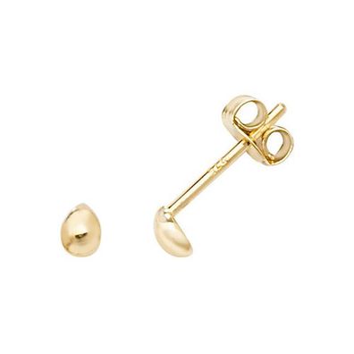 Klassische 9 ct/Karat Gelb Gold Damen - Paar Ohrstecker