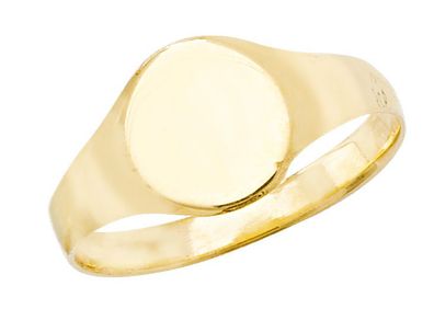 Edler 9 ct/Karat Gelb Gold Mädchen - Maidens Ring