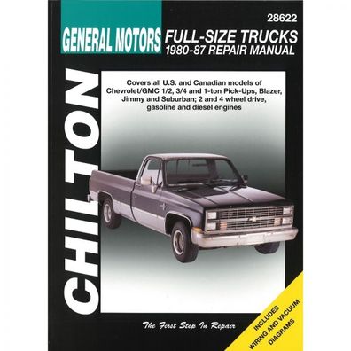 General Motors Full-Size Trucks 1980-87 Chevrolet GMC Reparaturanleitung Chilton