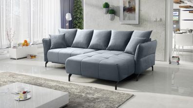 FURNIX Ecksofa Kaiross 133x234 cm EL 23 Grau