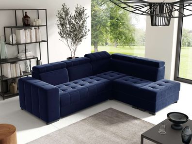 FURNIX Schlafsofa LIENNE Polstercouch 130x200 mit verstellbare Kopfstützen SV5