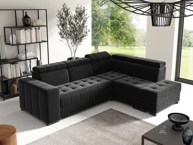 FURNIX Schlafsofa LIENNE Polstercouch 130x200 mit verstellbare Kopfstützen SV19