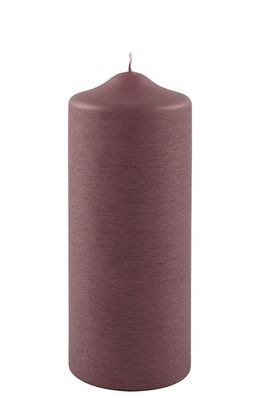 Fink CANDLE Stumpenkerze, ebürstet, ordeaux Höhe 20, Ø 8cm 123184