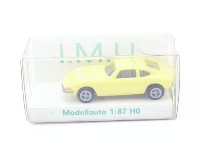 I.M.U. H0 Modellauto PKW Opel GT gelb 1:87