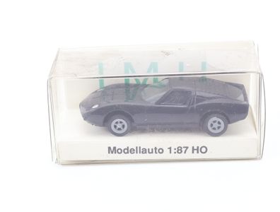 I.M.U. H0 Modellauto PKW Lamborghini-Miura schwarz 1:87