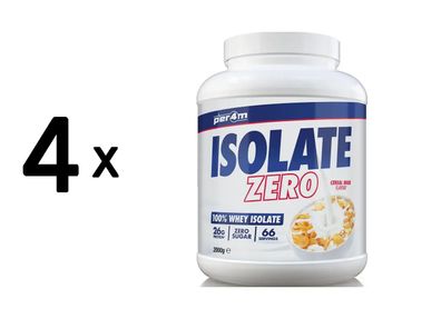 4 x Per4m Whey Isolate Zero (2000g) Cereal Milk