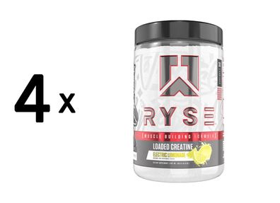 4 x RYSE Loaded Creatine (30 Serv) Electric Lemonade