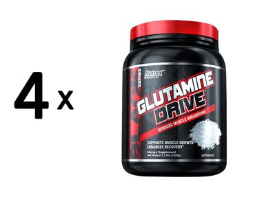 4 x Nutrex Research Glutamine Drive (1000g)