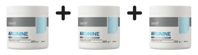 3 x OstroVit Arginine Powder (210g) Orange