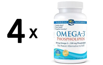 4 x Omega-3 Phospholipids, 500mg - 60 softgels