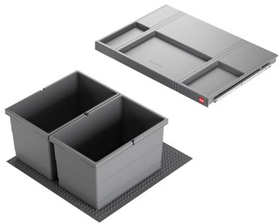 Hailo Allegro System, Mülleimer Einbau 60cm Schublade, Frontauszug