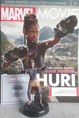 MARVEL MOVIE Collection #83 Shuri Figurine (Black Panther) Eaglemoss englisches Magaz