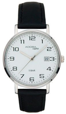 Adora Saphir Herren?Armbanduhr Analog Saphirglas Edelstahl 29101