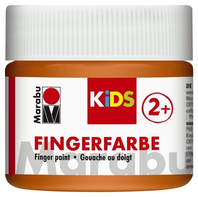 Marabu 03030 050 013 Fingerfarbe Kids 100 ml orange