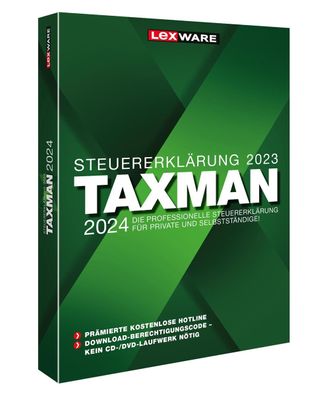 Lexware 08832-0091 Lexware TAXMAN 2024 (für das Steuerjahr 2023) Software Vollvers