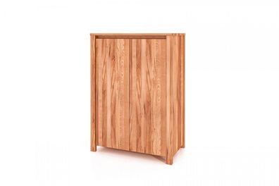 Kommode Tinci aus Kernbuche massiv 80x45x112 mit 2 Türen und Holzbeinen
