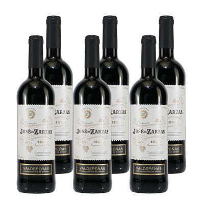 Jose de Zarzas Valdepeñas Reserva D.O. Span. Rotwein (6x0,75L)